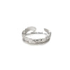 Stainless Steel Heart Shape Ring Electroplating Design Love Does Not Fade Zircon Women's