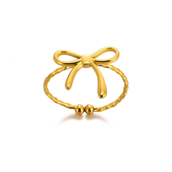 Stainless Steel Heart Shape Ring Electroplating Design Love Does Not Fade Zircon Women's
