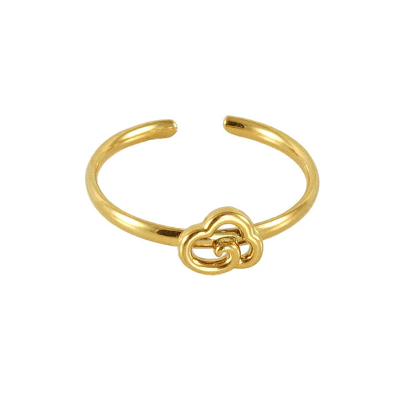 Stainless Steel Heart Shape Ring For Women Personality Fashion Design