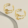 Stainless Steel Heart Shape Ring For Women Personality Fashion Design