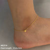 Stainless Steel Heart Shaped Anklet Simple Fashion Creative Unisex Accessories