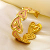 Stainless Steel Heart Shaped Bracelet With Drip Oil Finish Fashion Versatile Light Luxury Style Accessory