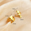 Stainless Steel Heart Shaped Classic Open Ring With 18K Gold Plating And Natural Geometric Design