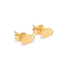 Stainless Steel Heart Shaped Electroplated Women's Earrings Accessories