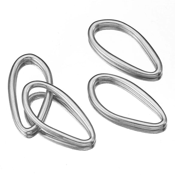 Stainless Steel Heart Shaped Geometric Pendant Necklace With Electroplating Treatment Jewelry Accessories