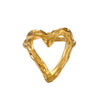 Stainless Steel Heart Shaped Hip Hop Ring For Women With Electroplating