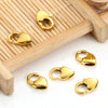 Stainless Steel Heart Shaped Lobster Buckle Vacuum Plated Love Connection Buckle For Necklace And Bracelet Accessories