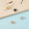 Stainless Steel Heart Shaped Pendant And Handmade Diy Bracelet Jewelry Accessories With Electroplating Treatment Simple Style