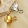 Stainless Steel Heart Shaped Pendant Ring With Electroplating Design Natural And Geometric Style
