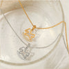 Stainless Steel Heart Shaped Pony Necklace For Women With Electroplated Carousel Design And Cross Chain