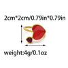 Stainless Steel Heart Shaped Ring With Dot Diamond Electroplating For Women Fashion Style