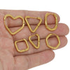 Stainless Steel Heart Shaped Simple Geometric Electroplated Earrings For Men And Women