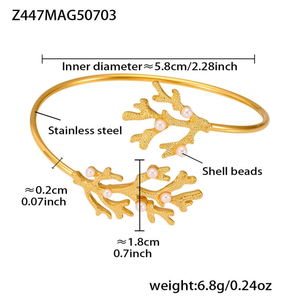 Stainless Steel Heart Star Open Bracelet Plated With 18K Real Gold And Inlaid With 5A Zircon Electroplated Jewelry