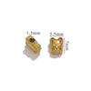 Stainless Steel Heart Water Drop Beaded Jewelry With Totem Pattern Electroplated Accessories