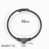 Stainless Steel Heartshaped Braided Bracelet Jewelry Electroplating