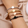 Stainless Steel Heartshaped Braided Bracelet Jewelry Electroplating