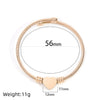 Stainless Steel Heartshaped Braided Bracelet Jewelry Electroplating