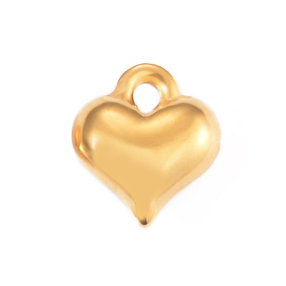 Stainless Steel Heartshaped Electroplated Diy Pendant Jewelry Accessories