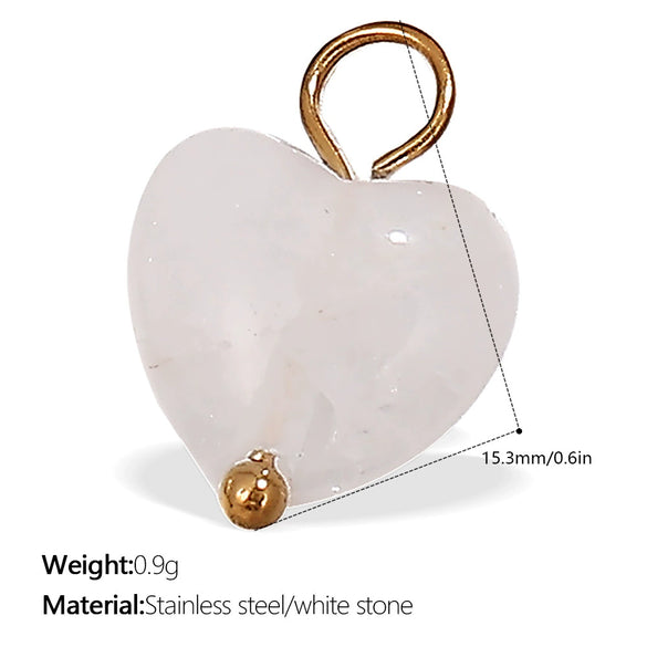 316L Stainless Steel Heartshaped Fashion Jewelry Pendant Accessories For Women 18K Gold Plated