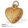 316L Stainless Steel Heartshaped Fashion Jewelry Pendant Accessories For Women 18K Gold Plated