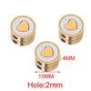 Stainless Steel Heartshaped Fish Pattern Electroplated Jewelry Diy Handmade Bracelet Necklace Accessories