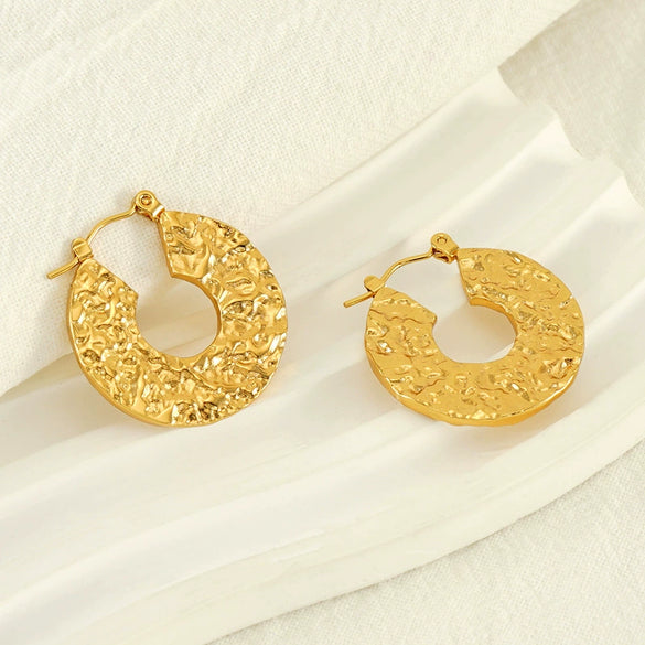 316L Stainless Steel Heartshaped Geometric Earrings For Women