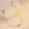 Stainless Steel Heartshaped Hollow Bracelet Electroplating Fashion Style Couple Bracelet