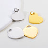 Stainless Steel Heartshaped Mirror Polished Electroplated Jewelry Accessories Pendant