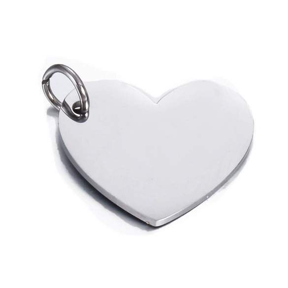 Stainless Steel Heartshaped Mirror Polished Electroplated Jewelry Accessories Pendant