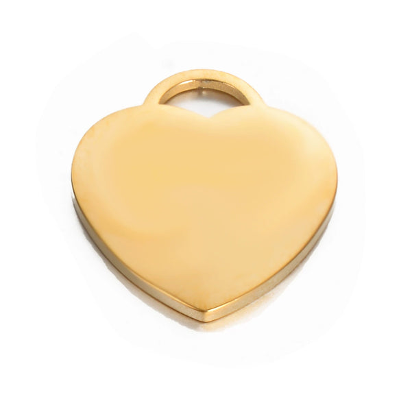 Stainless Steel Heartshaped Mirror Polished Electroplated Jewelry Accessories Pendant