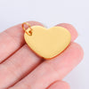 Stainless Steel Heartshaped Mirror Polished Electroplated Jewelry Accessories Pendant