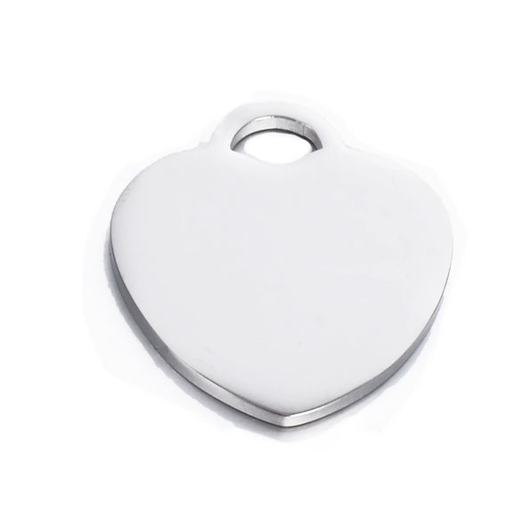 Stainless Steel Heartshaped Mirror Polished Electroplated Jewelry Accessories Pendant