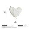 Stainless Steel Heartshaped Pendant With Dripping Oil Design Geometric Style Fashion Simple Diy Jewelry Material