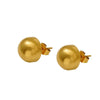Stainless Steel Hemisphere Geometric Electroplated Women's Earrings