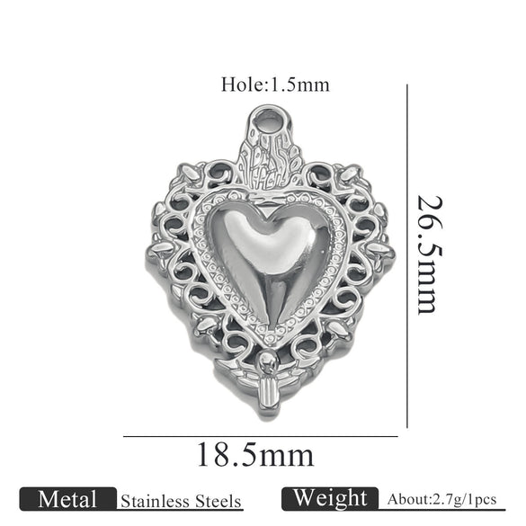Stainless Steel High Fashion Love Pendant Jewelry Accessories With Electroplating