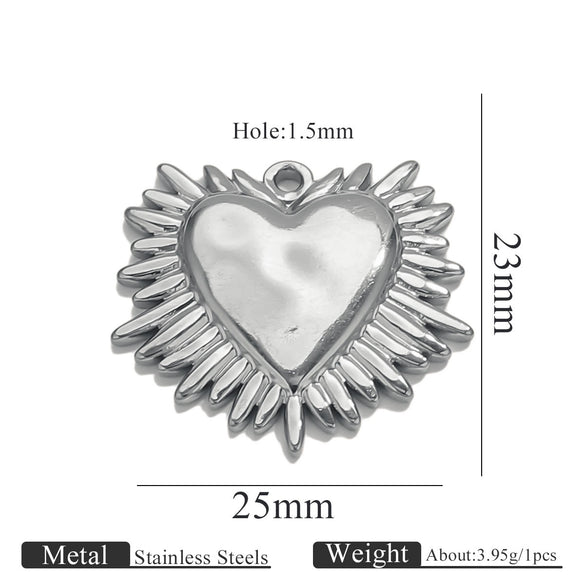 Stainless Steel High Fashion Love Pendant Jewelry Accessories With Electroplating