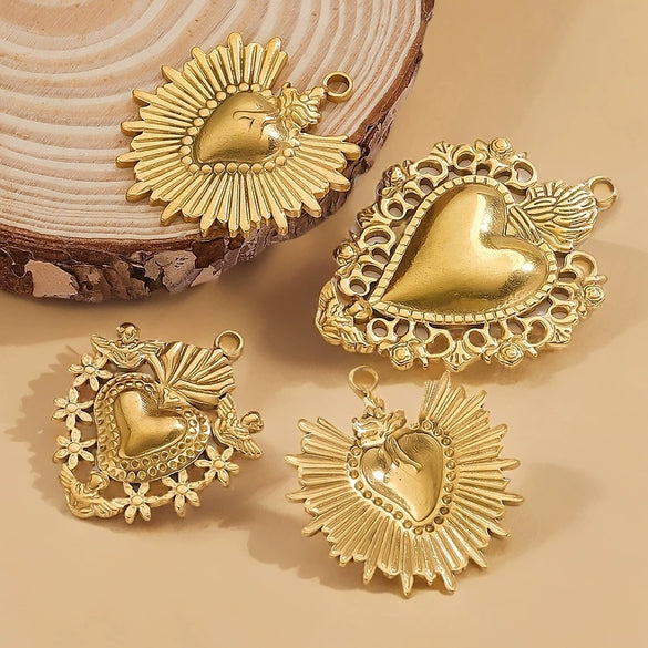 Stainless Steel High Fashion Love Pendant Jewelry Accessories With Electroplating