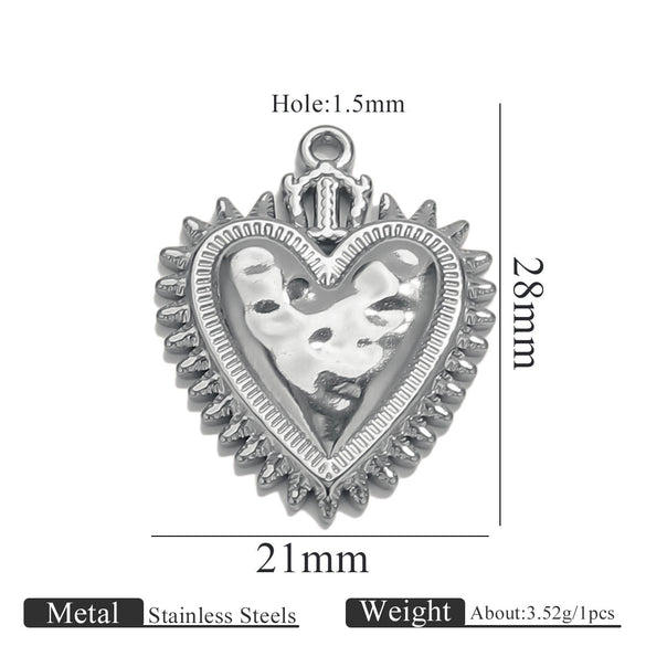 Stainless Steel High Fashion Love Pendant Jewelry Accessories With Electroplating