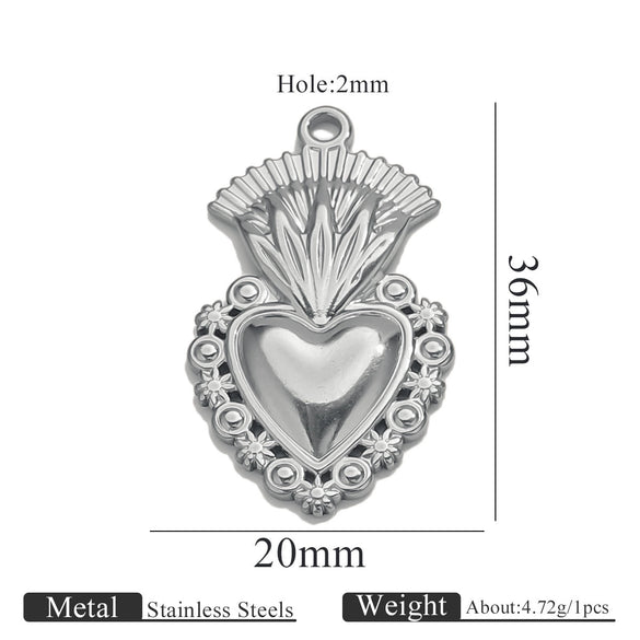 Stainless Steel High Fashion Love Pendant Jewelry Accessories With Electroplating