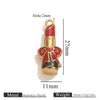 Stainless Steel High Heels Lipstick Oil Drop Charm Necklace Earring Accessories