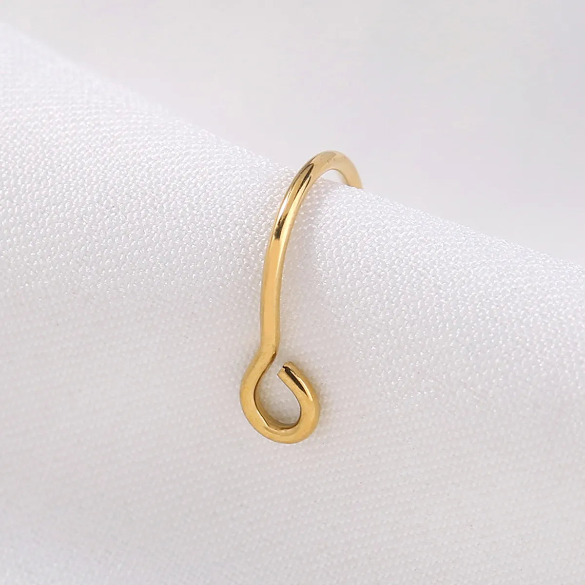 Stainless Steel Hip Hop Punk Fake Nose Ring Without Holes Nose Ring For Couples Wholesale