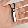 Stainless Steel Hiphop Cylindrical Pendant Necklace For Men Simple Fashion Style