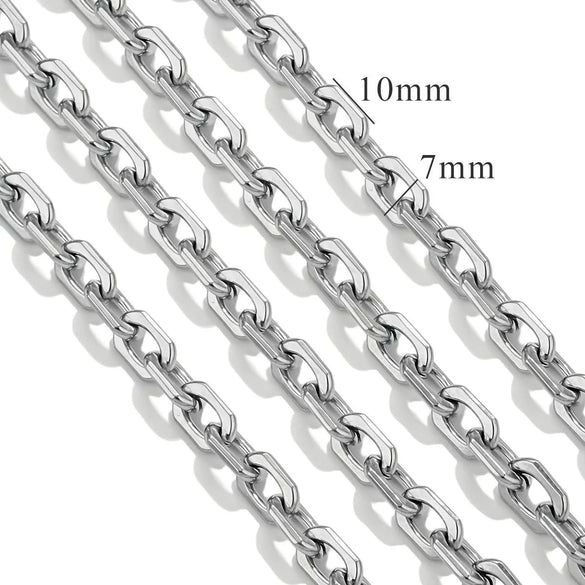 Stainless Steel Hiphop Multistyle Electroplated Return Pattern Necklace