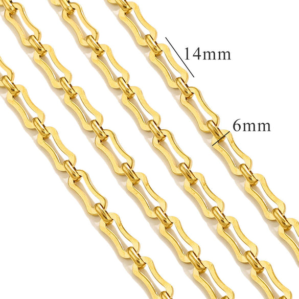 Stainless Steel Hiphop Multistyle Electroplated Return Pattern Necklace