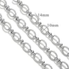 Stainless Steel Hiphop Multistyle Electroplated Return Pattern Necklace
