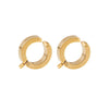 Stainless Steel Hiphop Punk Ear Clip Welding Ring Vacuum Plated Electroplated Ear Accessories