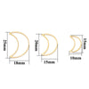 Stainless Steel Hiphop Punk Style Star And Moon Hollow Pendant Jewelry Accessory With Electroplating