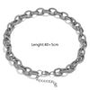 Stainless Steel Hiphop Spiral Ochain Necklace Bracelet Geometric Electroplated Punk Style