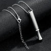 Stainless Steel Hiphop Style Cylinder Jewelry Necklace For Yoga Meditation With Polishing Treatment