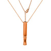 Stainless Steel Hiphop Style Cylinder Jewelry Necklace For Yoga Meditation With Polishing Treatment